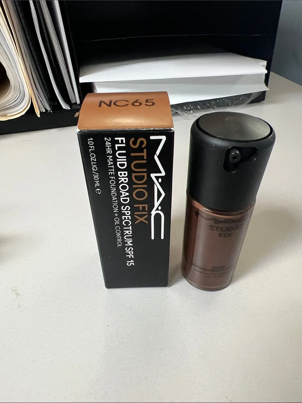 MAC Cosmetics Studio Fix Fluid Foundation NC65 - 30ml (Brown Shade)